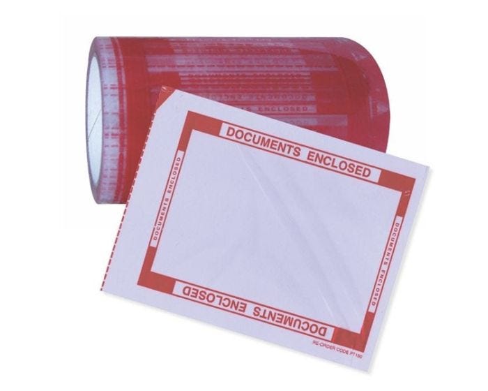 Document Enclosed Pouch Tape